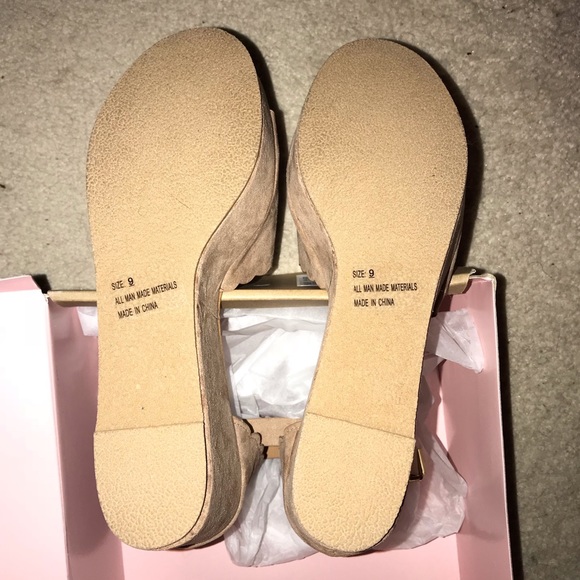 Charlotte Russe taupe wedges - Picture 4 of 4